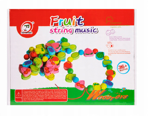 Drewniane Koraliki Owoce