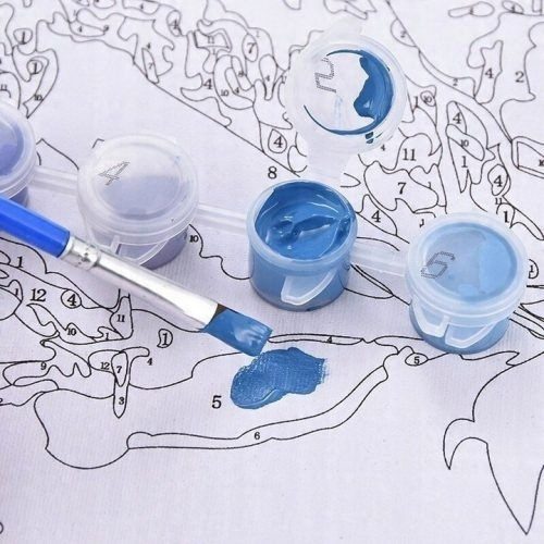 Malowanie Po Numerach Brama Do Ogrodu 40X50 Cm Na Ramie Kreatywne