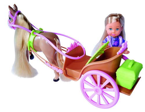 Lalka Evi Love W Bryczce Z Brązowym Koniem Z Akcesoriami Simba