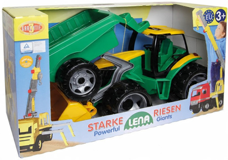 Traktor Ciągnik Spychacz Przyczepa Lena Maxi 110Cm