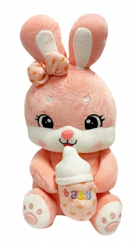 Zajączek Króliczek Maskotka Pluszak Z Butelką Baby 40 Cm