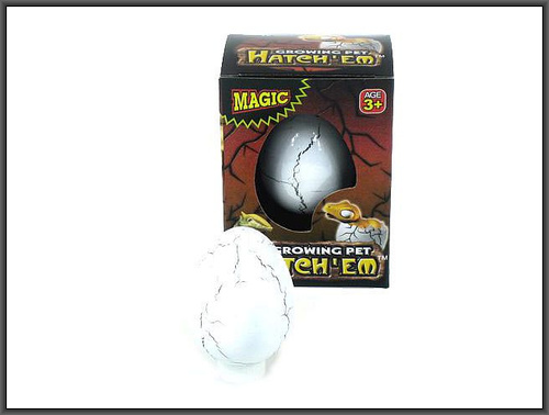 DINOZAUR ROSNĄCY W JAJKU