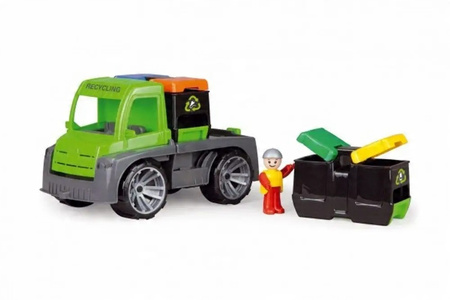 LENA POJAZD DO RECYCLINGU AUTO + 2 KONTENERY NA ŚMIECI