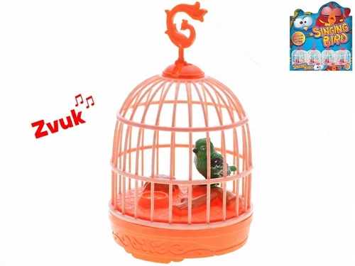 Ptaszek Gwiżdżący W Klatce 15Cm 4-Rodzaje Na Baterie Wydający Dźwięki