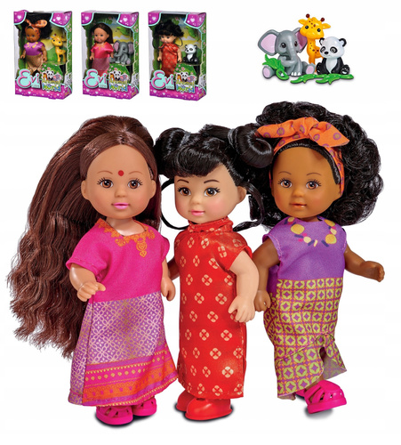 Lalka Evi Z Różnych Stron Świata Z Zwierzątkiem