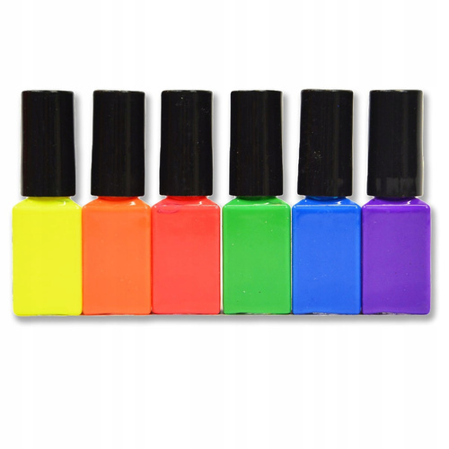 BEZPICZNE LAKIERY DO PAZNOKCI NEONOWE ŚWIECĄ W ŚWIETLE UV