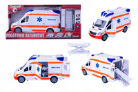 AUTO KARETKA AMBULANS Z NOSZAMI ŚWIATŁO , DŹWIĘK