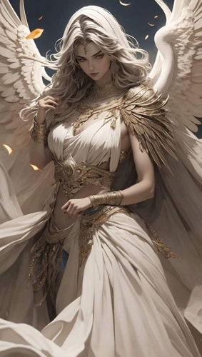 Malowanie Po Numerach Kobieta Archanioł Manga 50X40 Cm Z Ramą Kreatywne