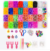 GUMKI DO ROBIENIA BRANSOLETEK DUŻY ZESTAW KREATYWNY DIY 1400szt LOOM BANDS