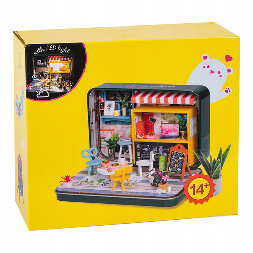 Domek Dla Lalek Ikonka 8008-A Salon Z Meblami Drewniany