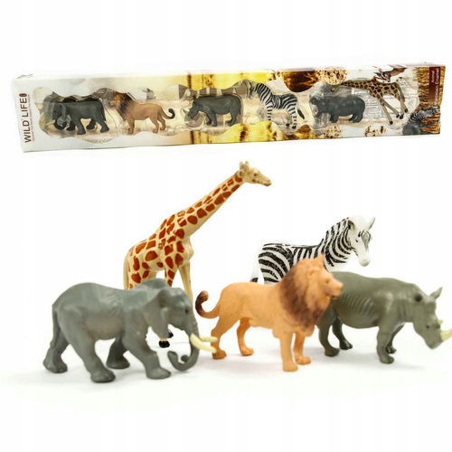 Zwierzęta Dzikie Figurki 6 Szt