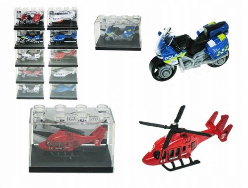 Pojazd Metalowy Wytrzymały Realistyczny Helikopter Motor - 1 Sztuka