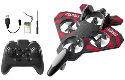 Dron Samolot Latający Piankowy Nauka Latania Sterowany Pilotem Czerwony