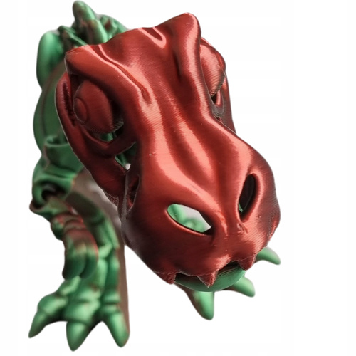 Figurka Dinozaur Druk 3D Ruchome Elementy Błyszczący Zabawka Sensoryczna