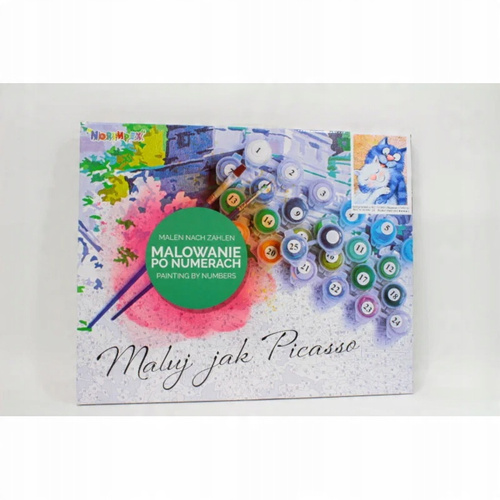 Malowanie Po Numerach Zakochane Koty 50X40 Cm Z Ramą Kreatywne