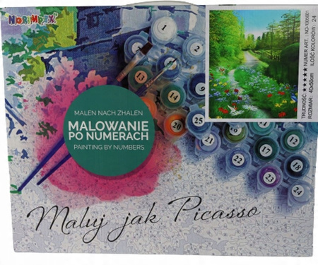 Malowanie Po Numerach 40 X 50 Cm Las Wiosenny