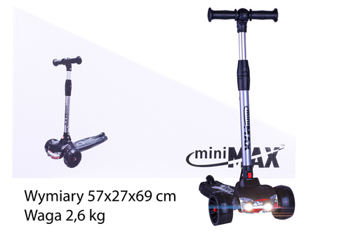 HULAJNOGA AUTO ZE ŚWIATŁEM 3 KOLOWA 2 KOLORY MIX pak 6
Wymiary 57x27x69 cm; Waga 2,6 kg