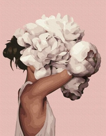 Diamentowa Mozaika Kobieta Abstrakcja Głowa W Chmurach 30x40Cm Kreatywne