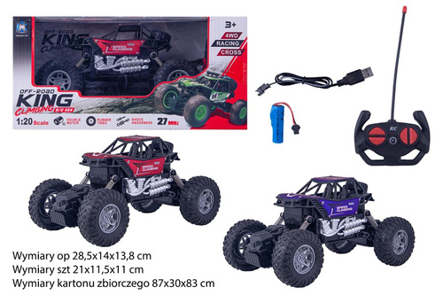 AUTO NA RADIO PAK 36 
Wymiary op 28,5x14x13,8 cm / Wymiary szt 21x11,5x11 cm / Wymiary kartonu zbiorczego 87x30x83 cm