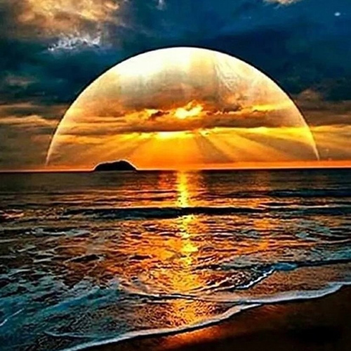 Malowanie Po Numerach 40 X 50 Cm Zachód Słońca