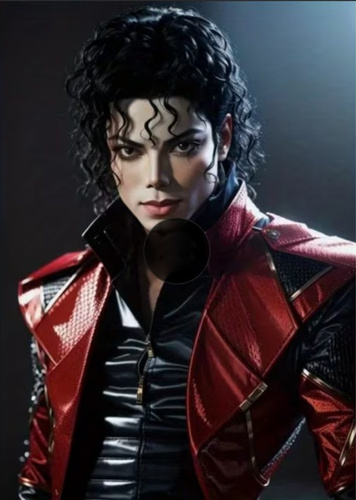 Diamentowa Mozaika Michael Jackson Czerwony Strój 30x40Cm Kreatywne