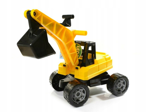 Lena Duża Koparka Jeździk Ruchoma Łyżka Żółta Koparka