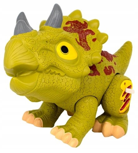 Dinozaura Triceratops Cartoon Prehistoria Efekty Świetlne oraz Dźwiękowe