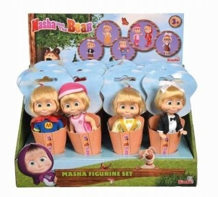 Lalka Figurka Masza I Niedźwiedź Simba 12 Cm 5 Rod