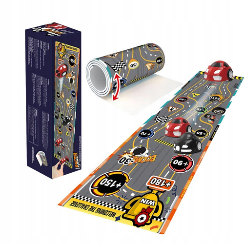 Gra Zręcznościowa Zestaw do gry: mata + 6 samochodów - rywalizacja