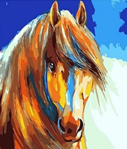 Malowanie Po Numerach Koń Z Grzywą 40X50