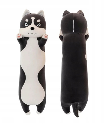 Pluszowy pies Przytulanka Husky Long Wałek 50 cm