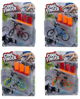 MINI ROWEREK COOL FINGER BLISTER, pak 180,
różne wzory i kolory, w zestawie rowerek, stojak, beczki, śróbokręcik,
wymiary bliserta: 15 x 22 x 5 cm