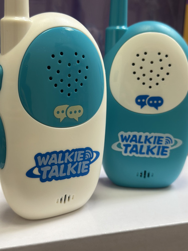 Walkie Talkie dla Dzieci Pastelowe Niebieskie Zasięg do 1000 m