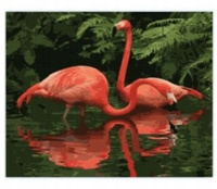 Malowanie Po Numerach Flamingi 40x50