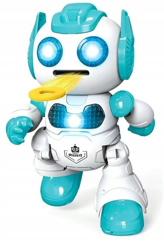 Robot Tańczący Na Pilota Wystrzeliwujący Dyski Niebieski Interaktywny