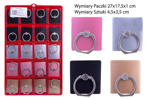 UCHWYT DO TELEFONU KÓŁECZKO *20 KARTON /2000
Wymiary Paczki 27x17,5x1 cm
Wymiary Sztuki 4,5x3,5 cm
Waga 0,141 kg