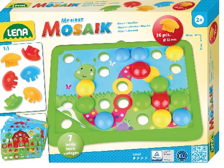 MOZAIKA GUZIKOWA DUŻE EL. DŻDŻOWNICA 7 OBRAZKÓW KARTON LENA  /12
Wymiary opakowania: 33x24x5 cm