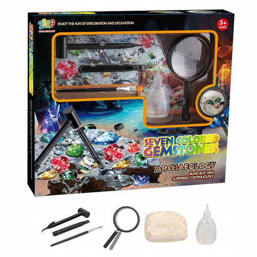 Zestaw Archeologiczny Wykopaliska Dla Dzieci 7 Kamieni Mały Archeolog