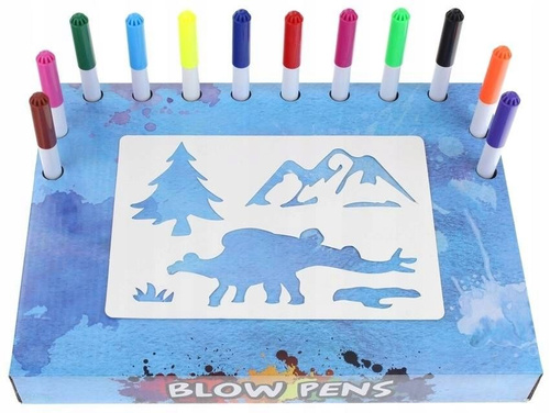 Zestaw Do Malowania Szablony Dinozaury Markery