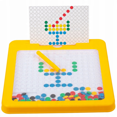 Magnetyczna Tablica Mozaika Układanka Montessori Dla Dzieci - 16 Szablonów