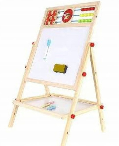 Tablica Zmazywalna Magnetyczna Drewniana Z Liczydłem Oraz Półeczką