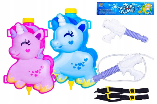 Pistolet Na Wodę Wraz Z Plecakiem Konik Jednorożec Magazyn Wody