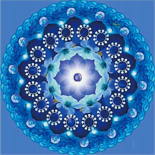 Diamentowa Mozaika Mandala Koło 30x30 Haft 7d