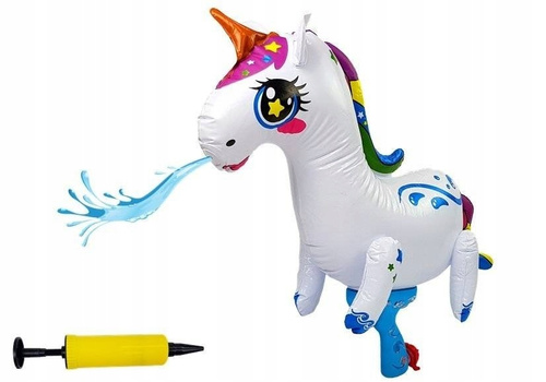 Pistolet Na Wodę Zabawka Dmuchana 2w1 Ogromna Pompowana Jednorożec