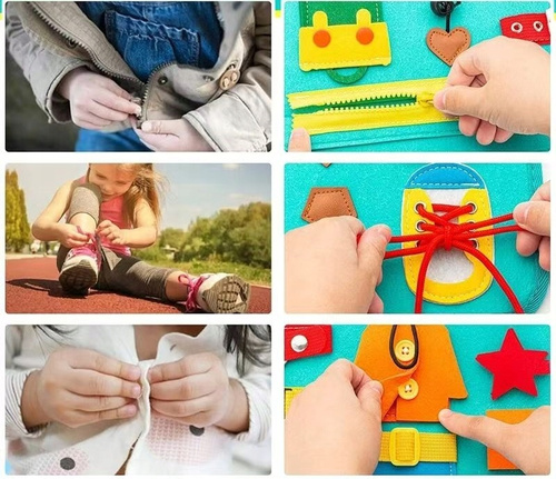 Tablica Manipulacyjna Interaktywna Nauka Podstawowych Czynności Dla Dzieci