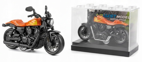 Motor Model Harley Metalowy W Opakowaniu Figurka Motocyklu Skala 1:36