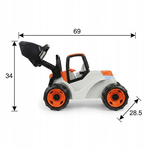 Koparka Duża Auto Zabawka Wytrzymała Na Prezent 69 Cm