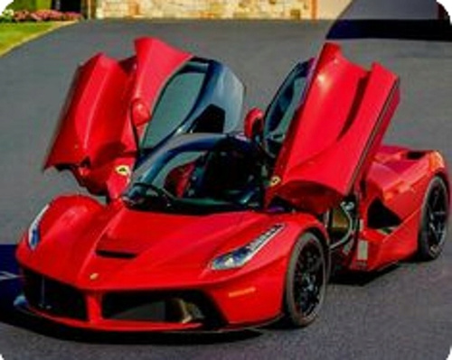 Diamentowa Mozaika Czerwone Ferrari Kreatywny 30x40 Cm