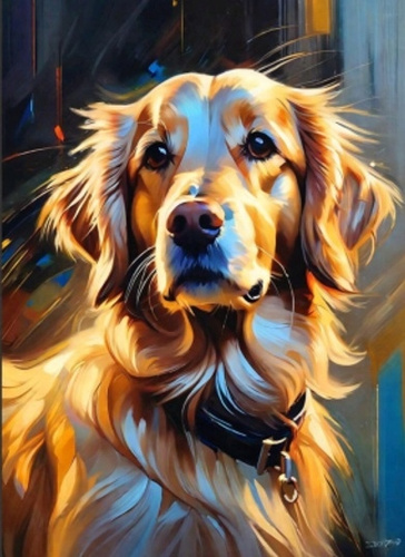 Diamentowa Mozaika Pies Labrador Portret 30x40Cm Kreatywne Diamenty