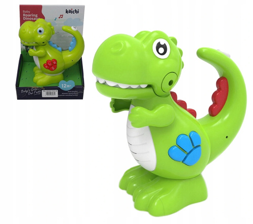 DINOZAUR DLA MALUCHA Z MUZYKA,NAGRYWAJĄCY, ŚWIATŁO